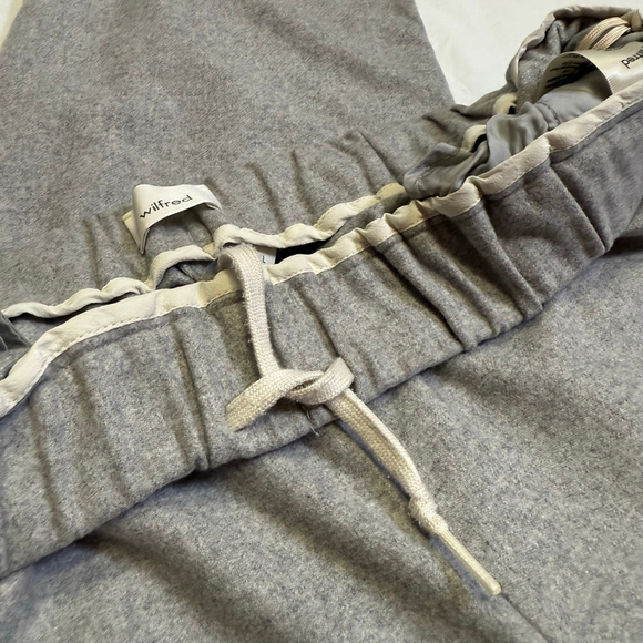 ARITZIA WILFRED Pants Women Size Large Gray Turquet Trouser Wool Cashmere Blend - Picture 13 of 16